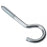 Zinc Plated Metal Screw Hook  - 65mm