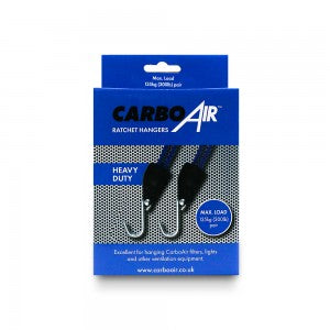 CarboAir Heavy Duty 135kg Rope Ratchet Hangers (pair)
